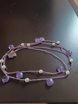 Parure collana e orecchini pietre