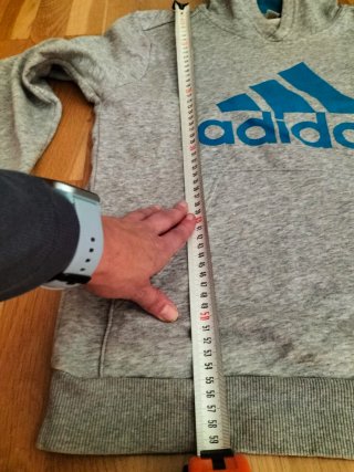 Sudadera Adidas Gris y Azul