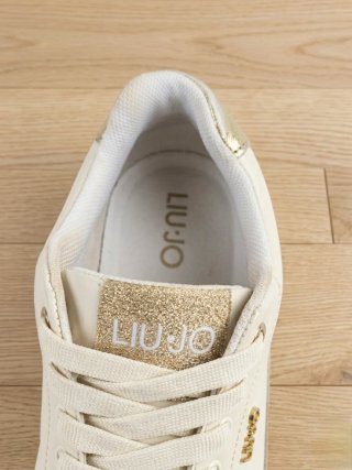 Sneakers Liu Jo bianche con dettagli oro