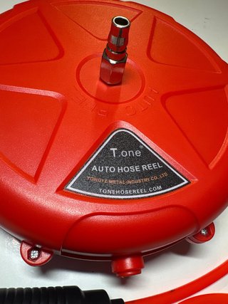 carrete automático para manguera de aire comprimid