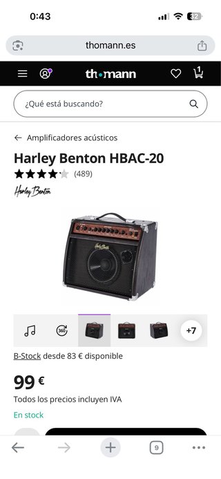 Amplificador Harley Benton HBAC-20