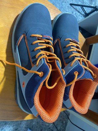 Zapatos de trabajo ISSALINE azul y naranja