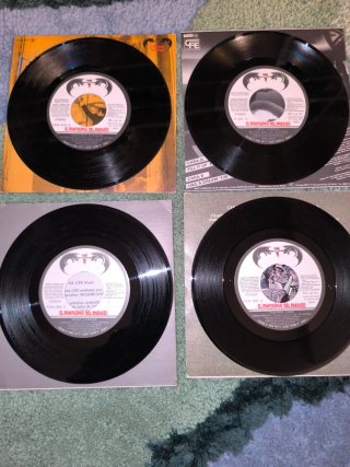 Lote 4 vinilos singles Movida Madrileña New Wave