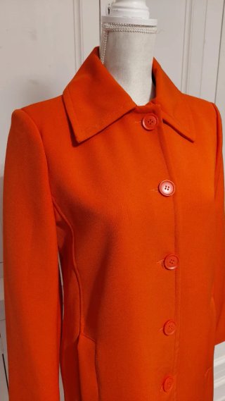 Cappotto arancione donna