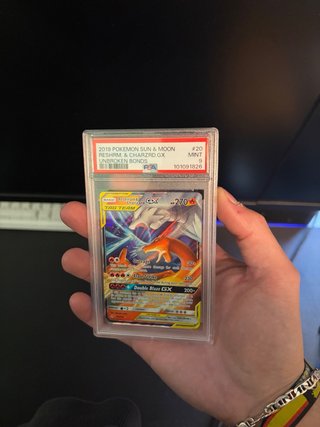 Reshiram & Charizard GX 2019 PSA 9