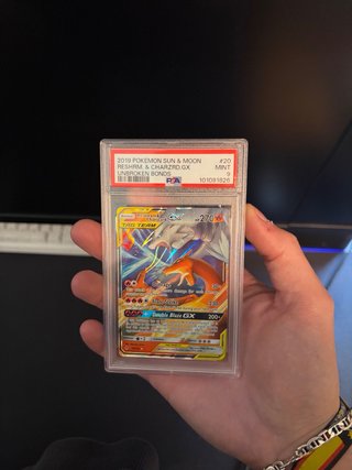 Reshiram & Charizard GX 2019 PSA 9