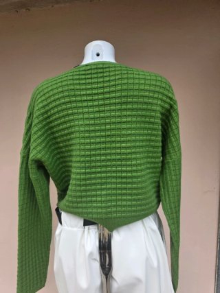 Maglione donna verde lavorato taglia L - nuovo