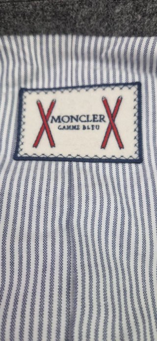 Giacca Moncler uomo lana grigia