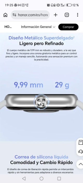 Honor Choice Watch 2 Pro Gris/Plata