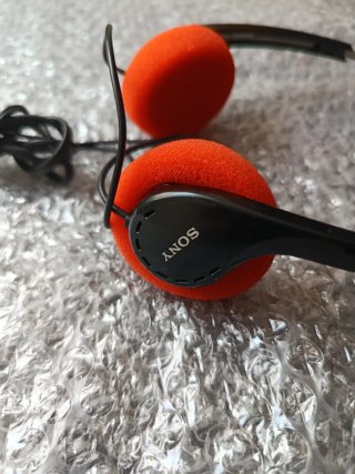Auriculares Sony Vintage Naranja
