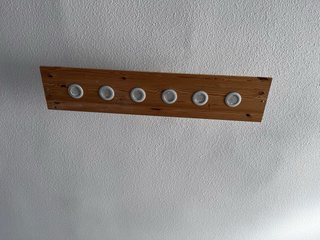 Lámpara estilo nórdico artesanal doble iluminación