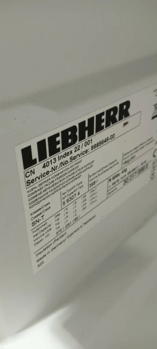 NEVERA COMBI LIEBHERR NO FROST ENERGÍA A+