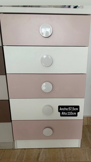 Dormitorio completo: Cama, Tocador, Cómoda y Armar