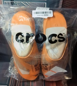 Crocs Brooklyn Flips plataforma beige/rosa