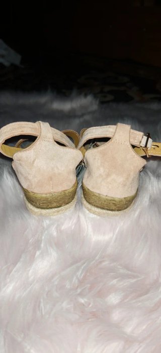 Sandalias ante beige talla 40