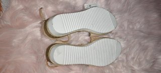Sandalias ante beige talla 40