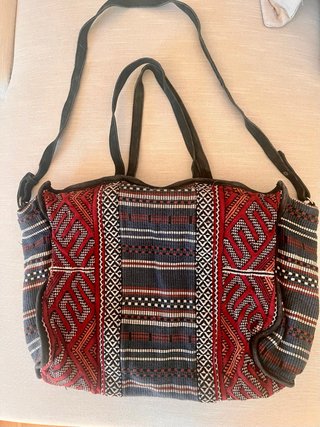 Bolso grande étnico multicolor