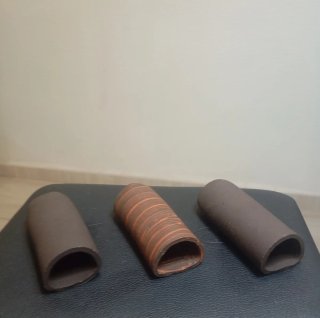 Set 3 cuevas loricaridos/ancistrus 10x4x3cm
