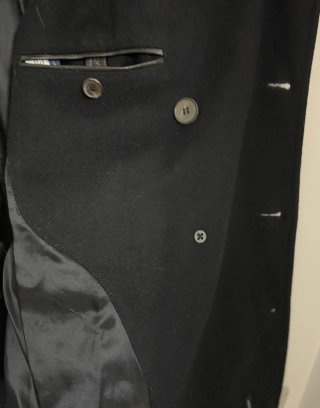 Abrigo Massimo Dutti azul marino