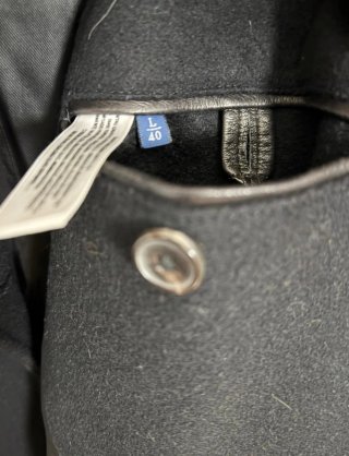 Abrigo Massimo Dutti azul marino