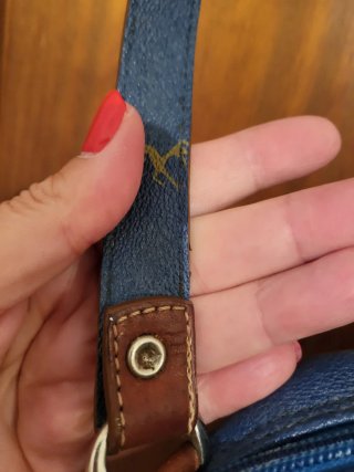 Bolso Petusco Ubrique Hípico Azul Marrón