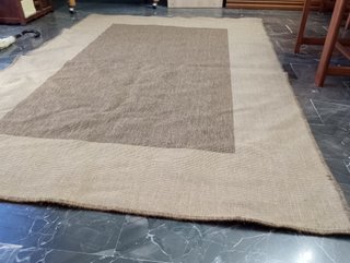 Tappeto lana/iuta Scandi/Boho beige/marrone