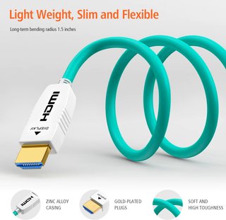 Cavo HDMI 2.1 RUIPRO Fibra Ottica 8K 50M 48Gbps