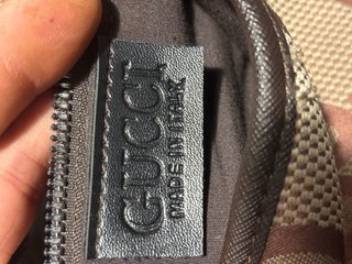 Borsello Gucci monogram beige e marrone