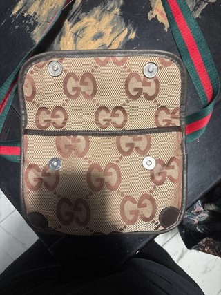 Borsello Gucci monogram beige e marrone
