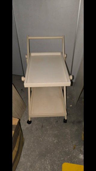 Carrito auxiliar 2 bandejas con ruedas