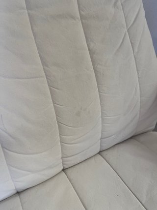 Silla Poäng Ikea Madera y Tela Blanca