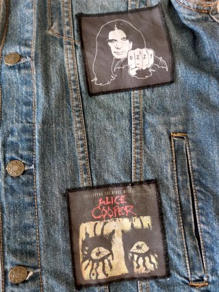 Gilet Jeans Rock Metal Patch