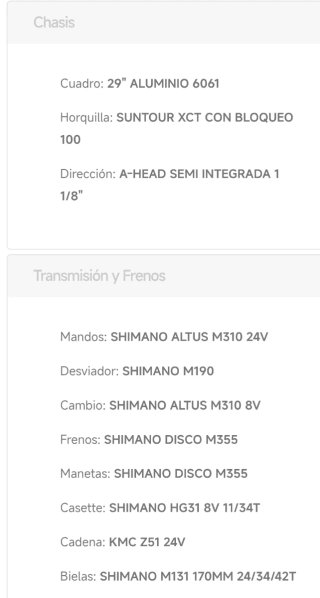 Bicicleta Montaña Conor 7200 Negro/Verde