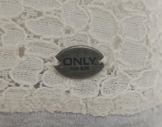 Top indie chic manga corta encaje floral blanco