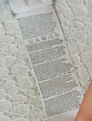 Top indie chic manga corta encaje floral blanco