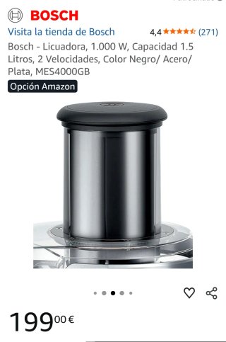 Licuadora Bosch MES4000GB 1000W 1.5L