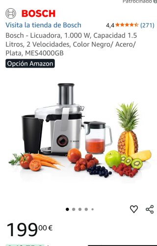 Licuadora Bosch MES4000GB 1000W 1.5L