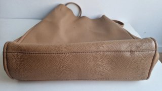 Bolso Mango Beige/Marrón Piel Sintética