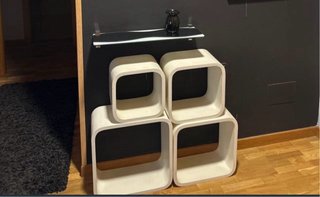 Cubos decorativos blancos