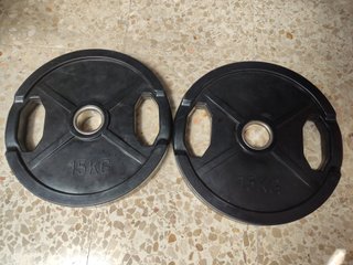 2 discos Olímpicos de 15 Kg