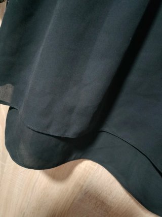 Vestido Pepe Jeans negro gasa cremalleras tachuela