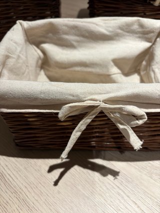 Set 4 cestas de mimbre – almacenaje y decoración