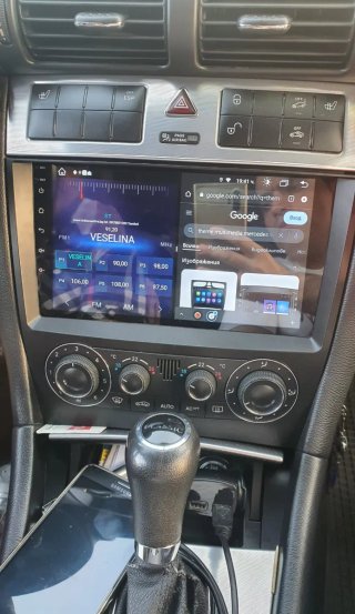 Rádio 4/64GB Mercedes W203/CLC Android 14 (Novo)
