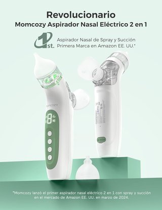 MOMCOZY BN007 Aspirador Nasal 2en1 65kPa 4 niveles