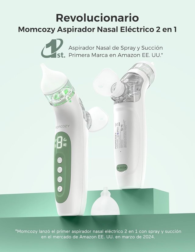 Momcozy BN007 Aspirador Nasal 2in1 65kPa 4 livelli