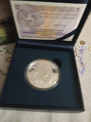 Moneda 10€ Plata 250 Aniv. España y EEUU