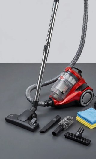 Aspiradora Ciclónica Roja con Accesorios