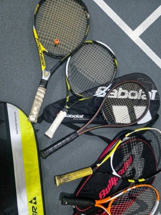 Lote 5 Raquetas Tenis + Accesorios