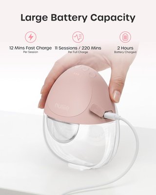 NULIIE JoyFlow Air sacaleches 2pack 8insert Blanco