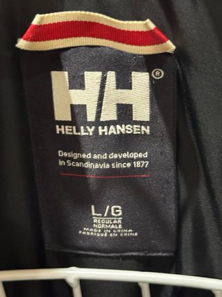Parka Helly Hansen mujer L gris con capucha